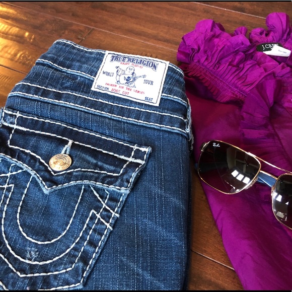 True Religion Bootcut Jeans -Size 27x33 - Picture 4 of 8